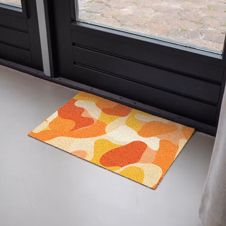 Abstract - Vormen - Oranje Deurmat klein -sfeer2