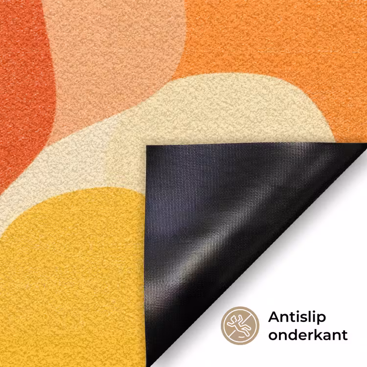 Abstract - Vormen - Oranje Deurmat klein -antislip_NL
