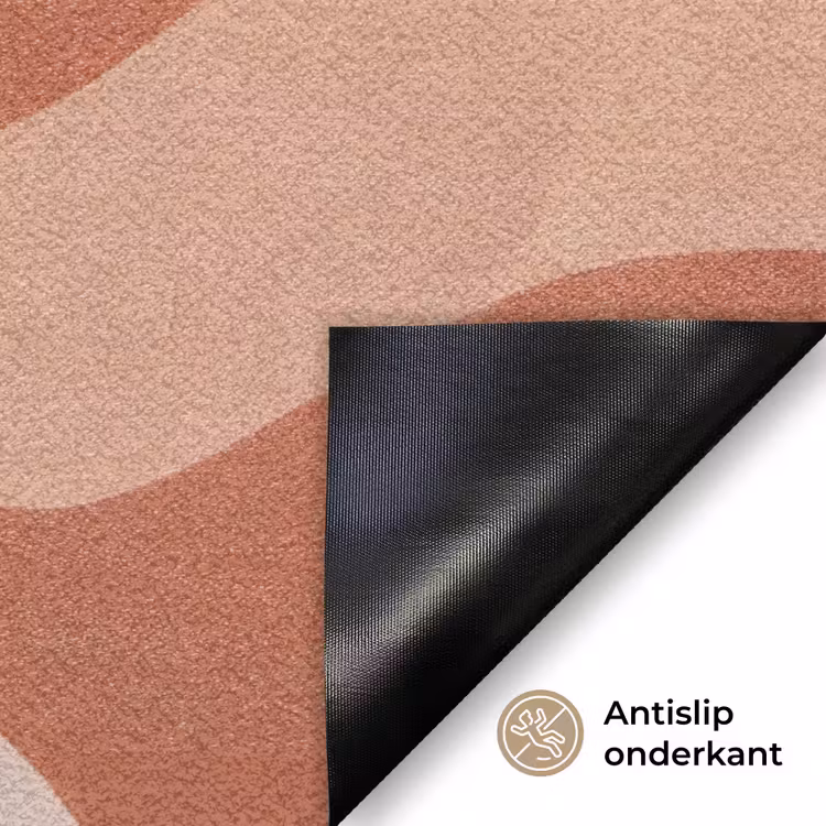 Abstract - Vormen - Organisch - Aardetinten - Modern Deurmat klein -antislip_NL