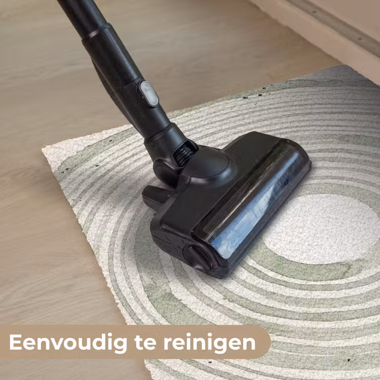 Abstractie - Cirkels - Waterverf - Groen - Modern Deurmat klein -reinigen_NL