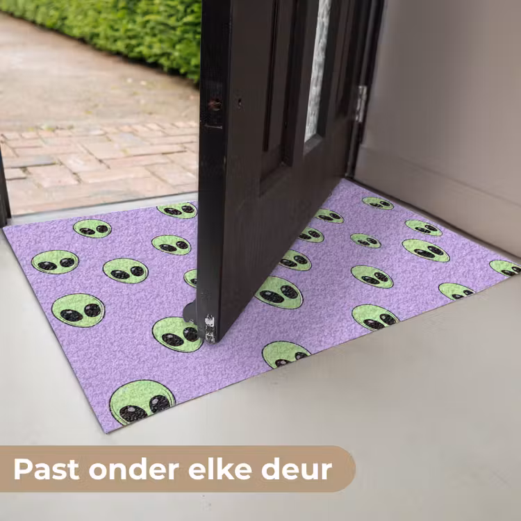 Alien - Retro - Lila Deurmat klein 898 -USP_NL