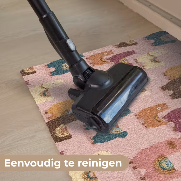 Alpaca's - Patroon - Kleurrijk Deurmat klein 898 -reinigen_NL