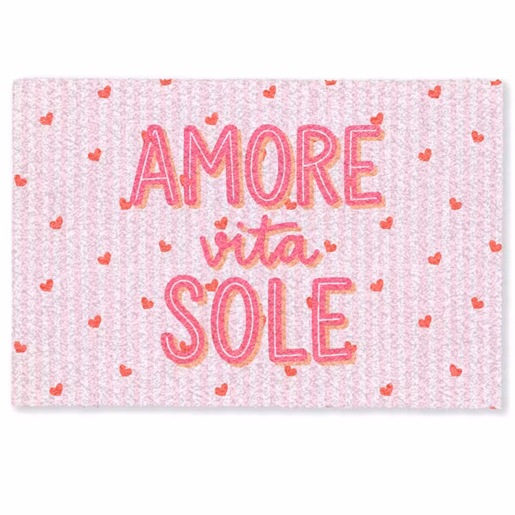 Amore vita sole - Roze - Hartjes Deurmat klein -zkaufland3d