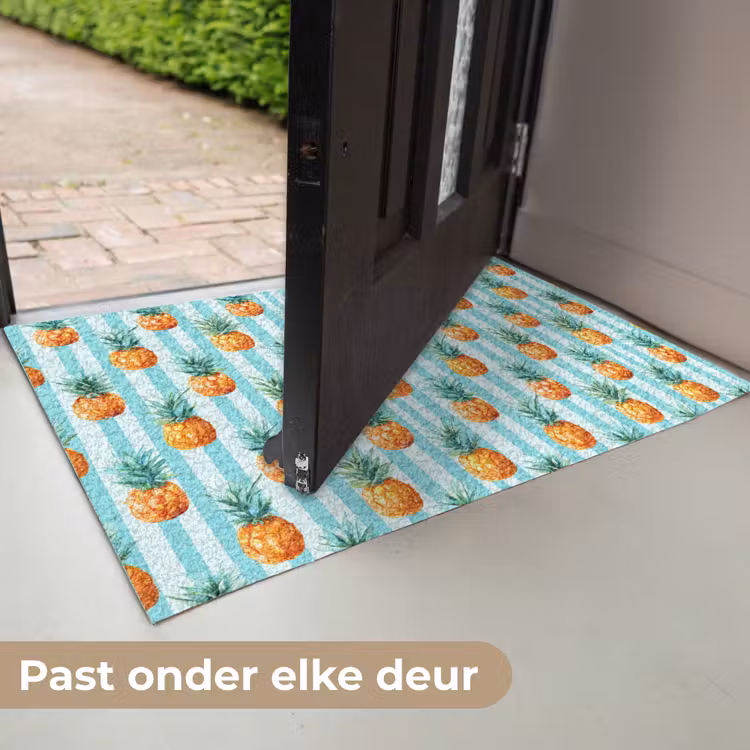 Ananas - Strepen - Groen Deurmat klein 898 -USP_NL