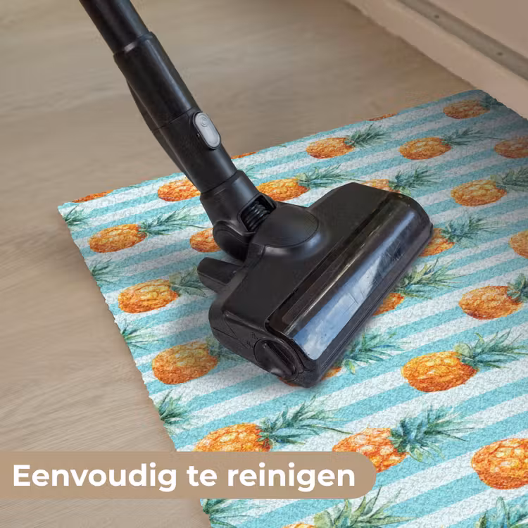 Ananas - Strepen - Groen Deurmat klein 898 -reinigen_NL