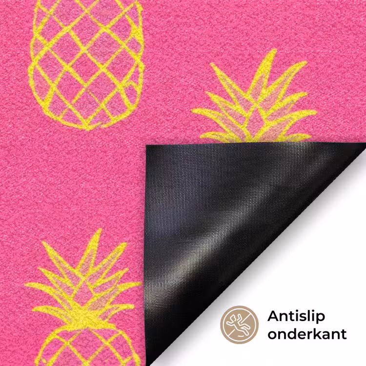 Ananas - Trendy - Roze Deurmat klein 898 -antislip_NL