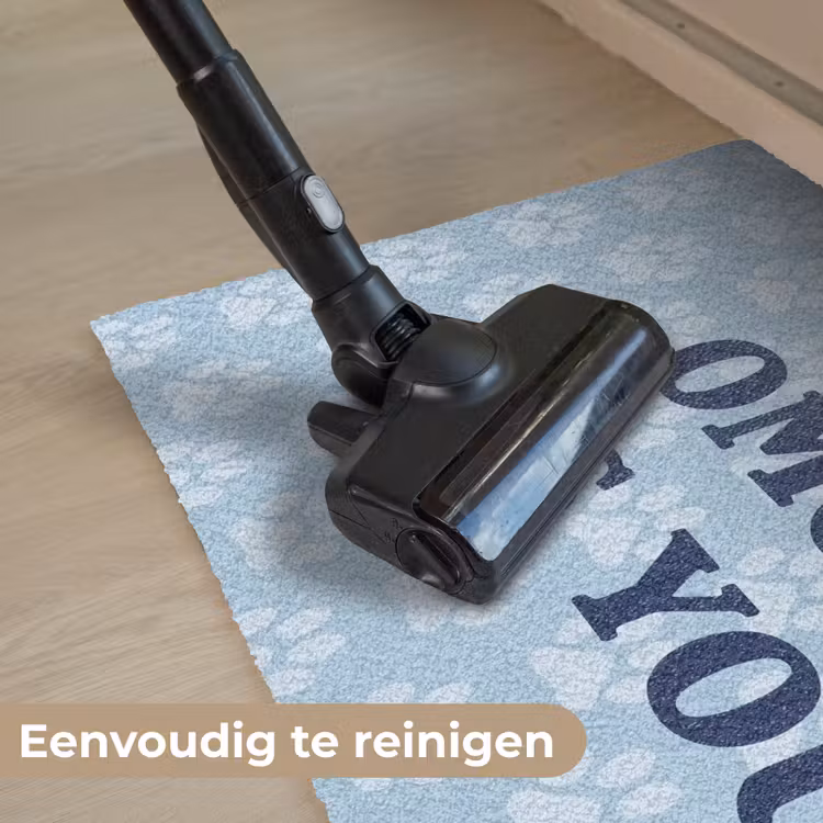Animal - Blue - Quote Deurmat klein -reinigen_NL