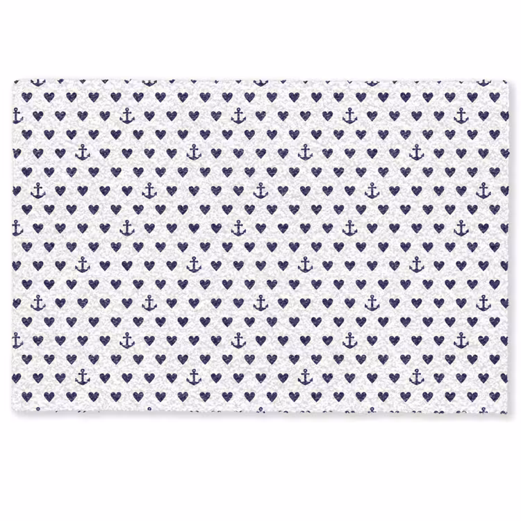 Anker - Hart - Blauw - Wit Deurmat klein 898 -zkaufland3d