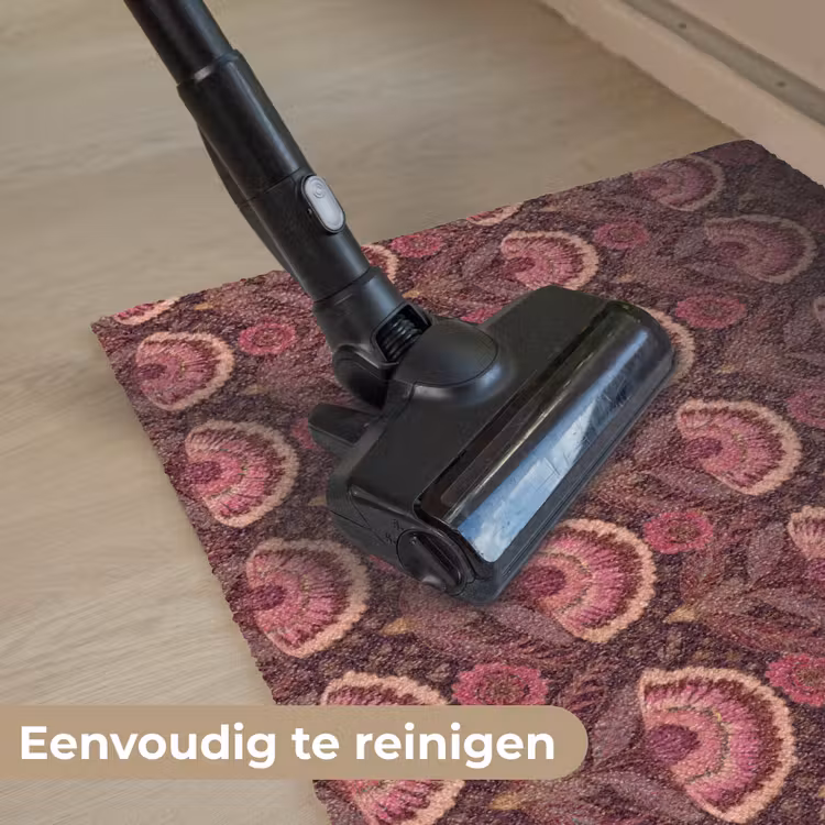 Antiek - Bloemen - Kleurrijk Deurmat klein 898 -reinigen_NL
