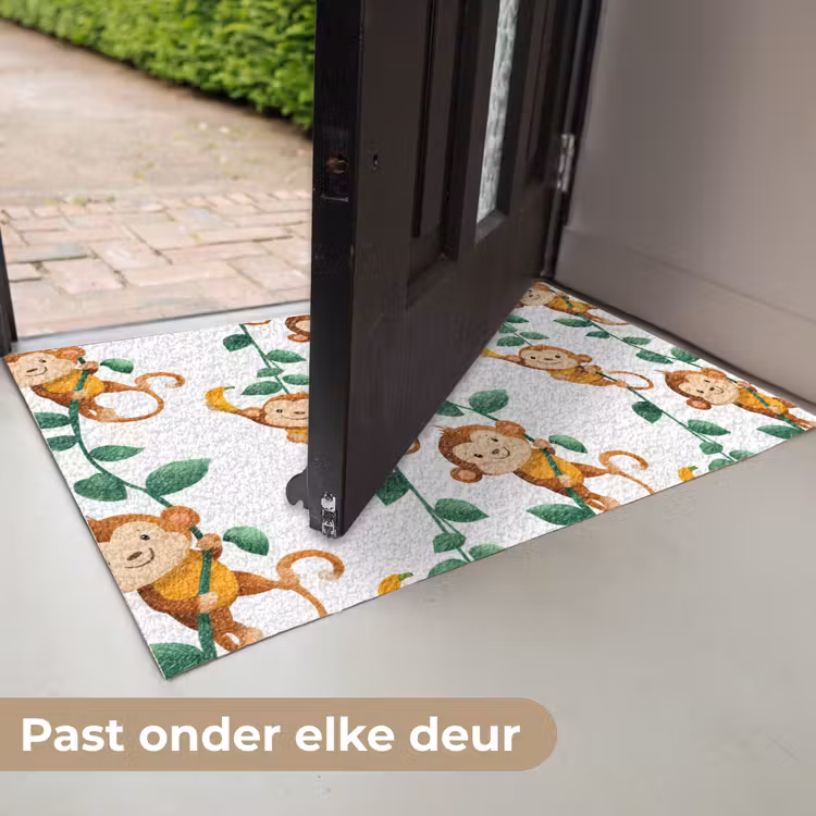 Apen - Lianen - Kleurrijk Deurmat klein 898 -USP_NL