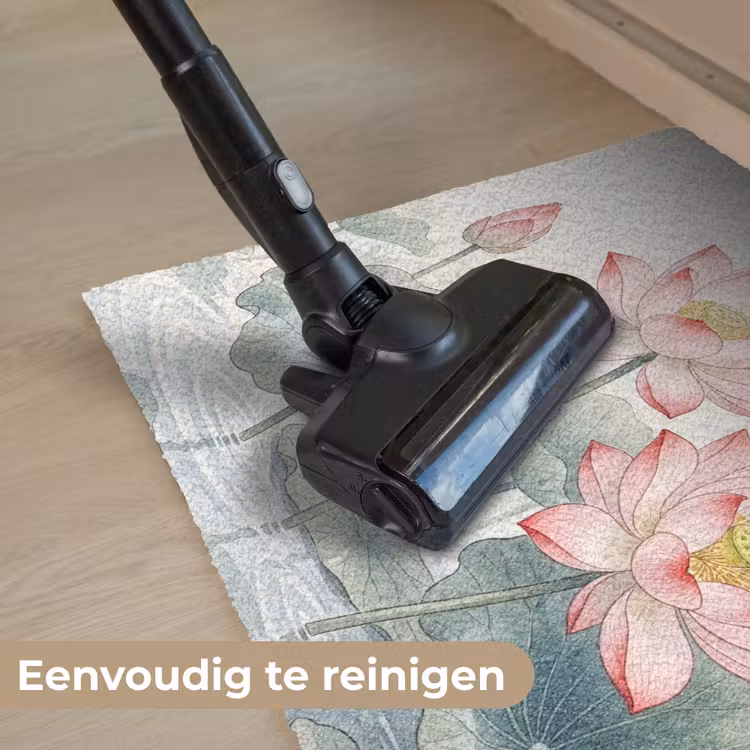 Aquarel - Lotusbloemen - Kleurrijk Deurmat klein -reinigen_NL