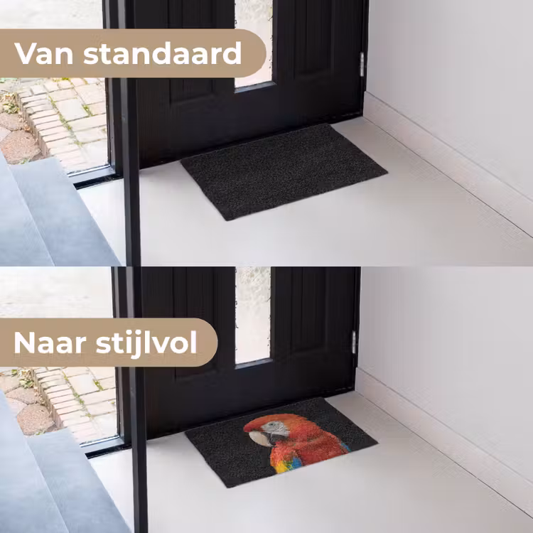 Ara - Portret - Rood Deurmat klein -voor-na_NL
