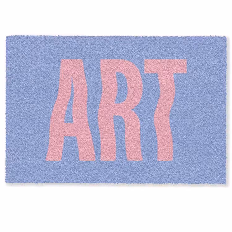 Art - Roze - Blauw Deurmat klein -zkaufland3d