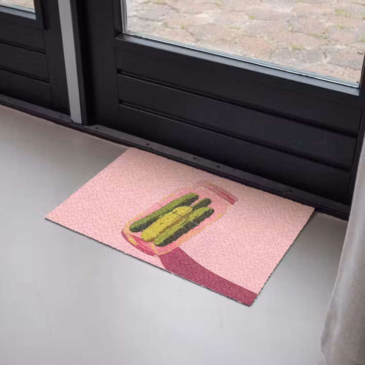 Augurken - Pot - Schaduw - Roze Deurmat klein -sfeer2