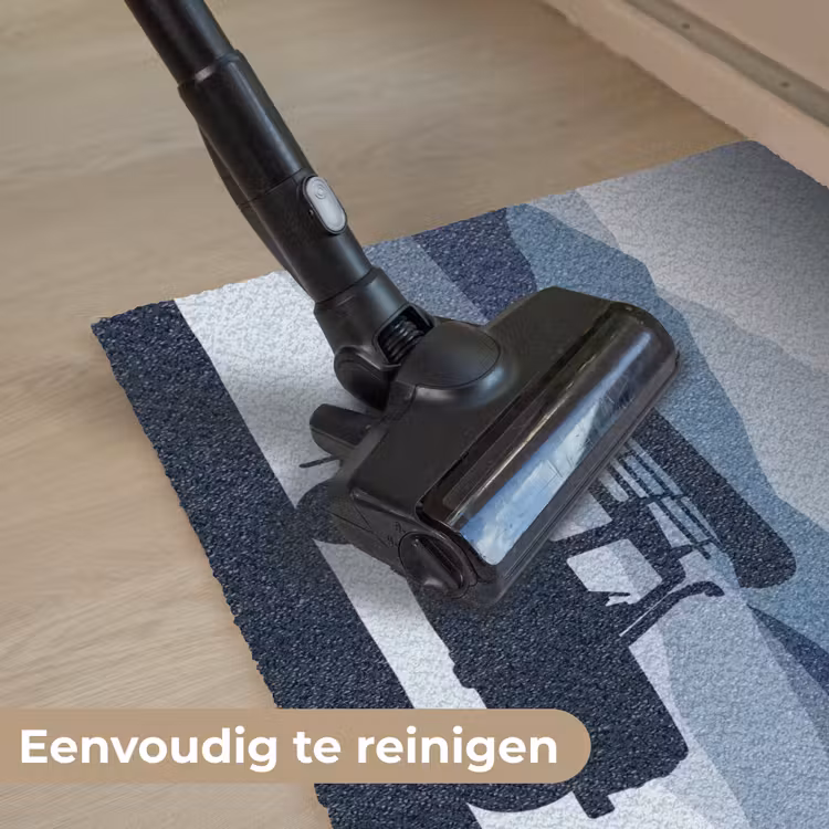 Auto - Meer - Bergen - Blauw Deurmat klein -reinigen_NL