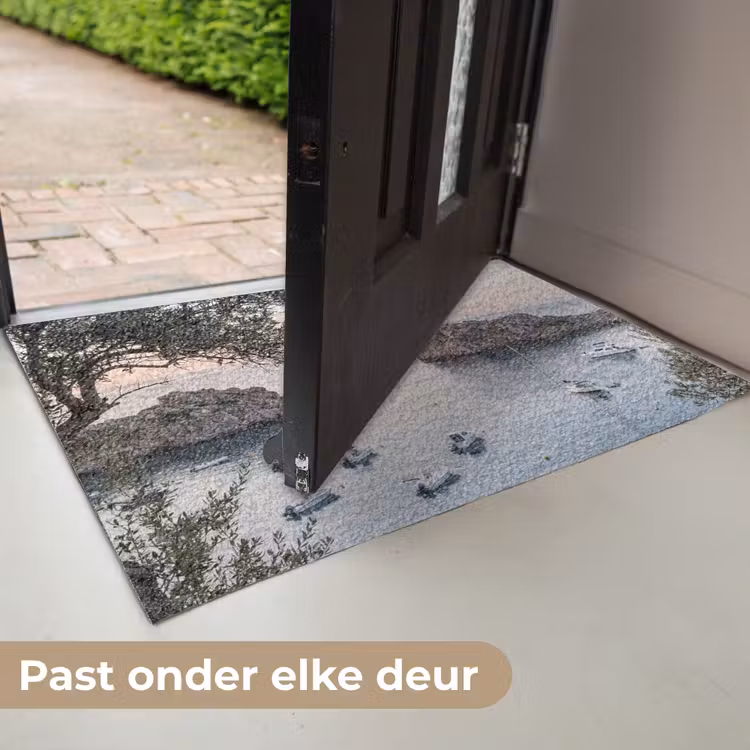 Deurmat - Baai - boten - zonsondergang - Baai - boten - zonsondergang Deurmat klein