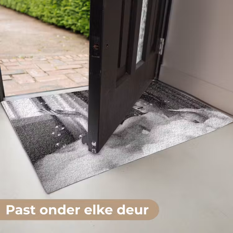 Bad - Bubbels - Zwart - Wit Deurmat klein -USP_NL