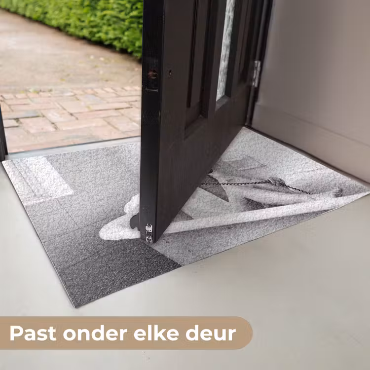Bad - Vrouw - Zwart - Wit Deurmat klein -USP_NL