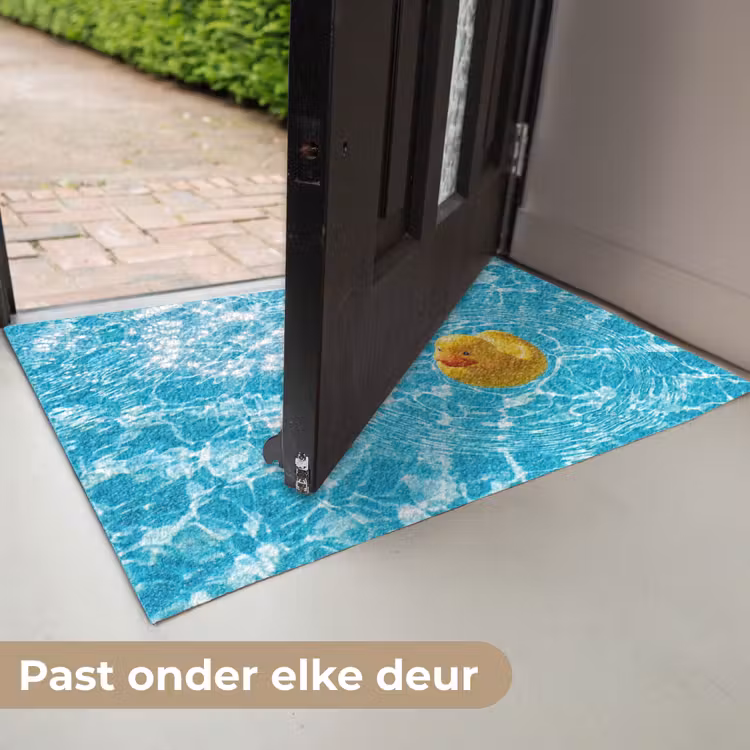 Badeend - Dobberen - Blauw Deurmat klein -USP_NL