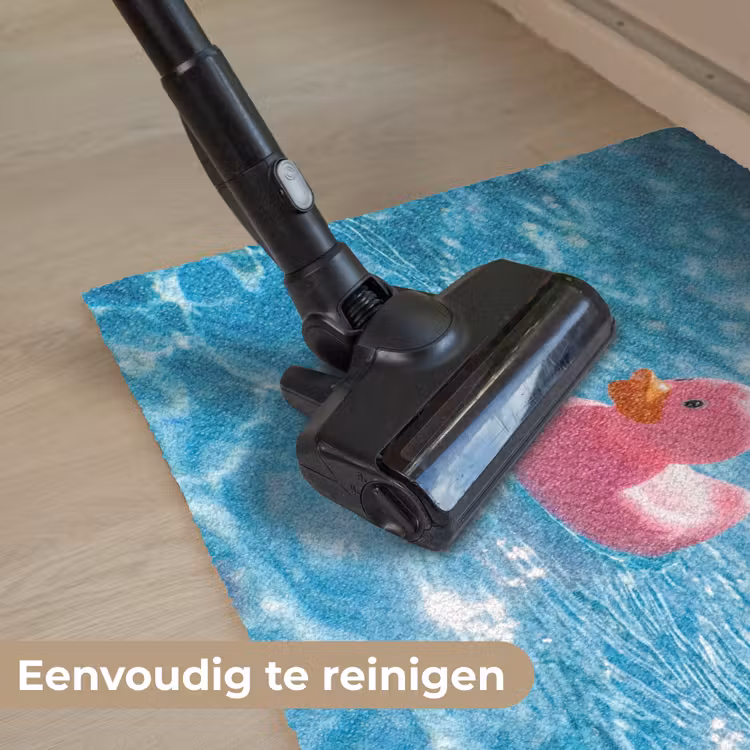 Badeend - Dobberend - Roze Deurmat klein -reinigen_NL