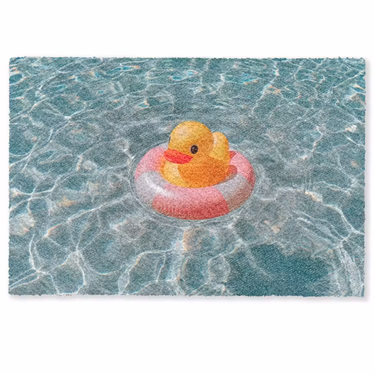 Badeend - Zwemband - Geel Deurmat klein -zkaufland3d