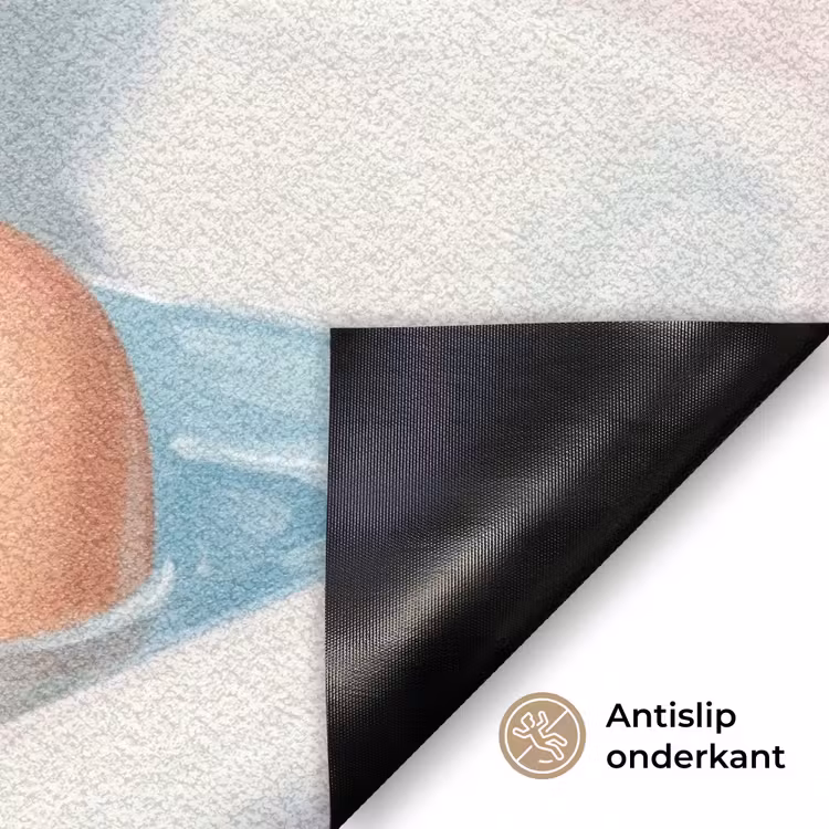 Badkamer - Eend - Blauw Deurmat klein -antislip_NL