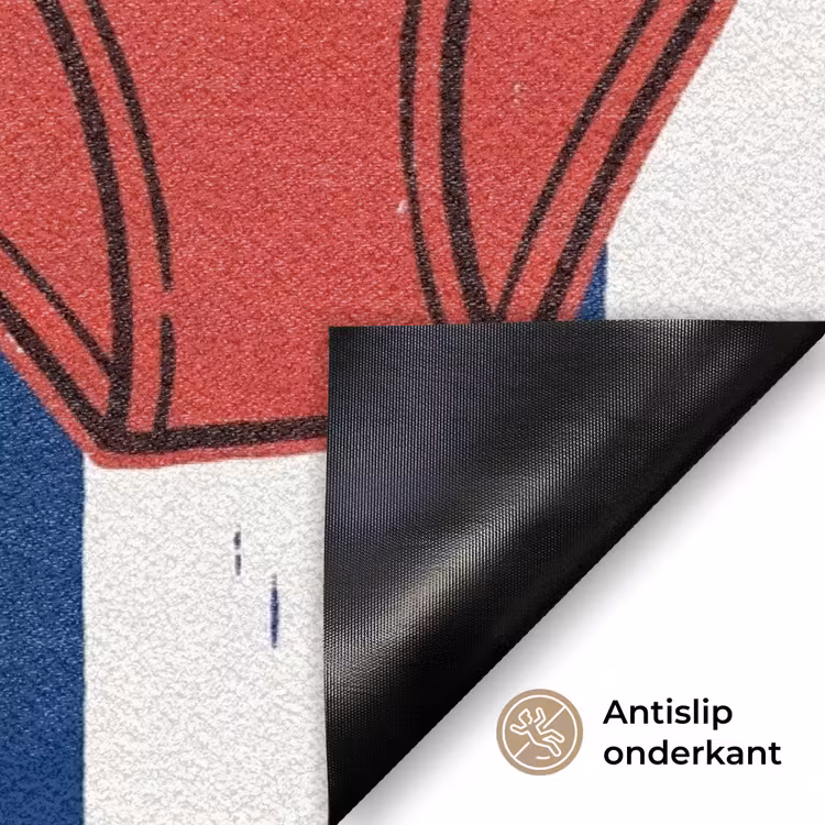 Badkleding - Waslijn - Zomer - Illustratie - Rood Deurmat klein -antislip_NL