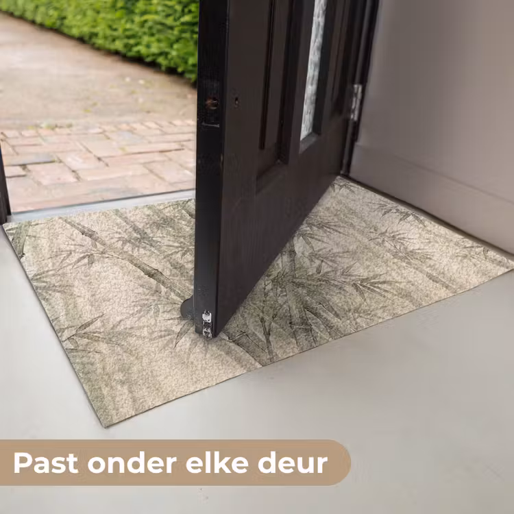 Bamboe - Bladeren - Aziatisch - Groen - Natuur Deurmat klein -USP_NL