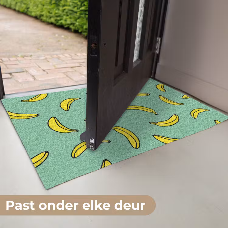 Bananen - Geel - Groen - Print Deurmat klein -USP_NL