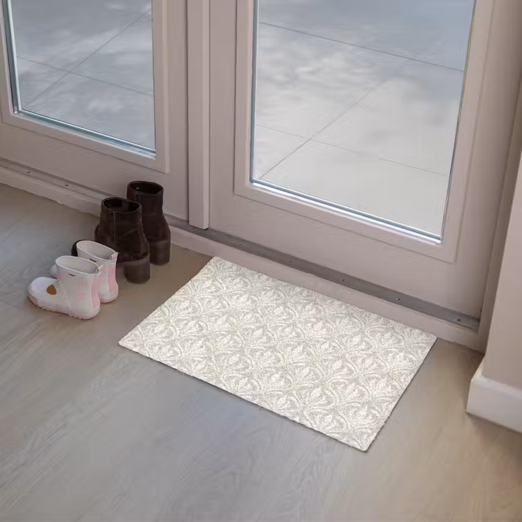 Barok - Patroon - Beige Deurmat klein 898 -sfeer3