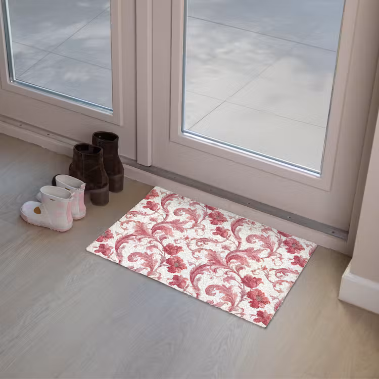 Barok - Patroon - Rood Deurmat klein 898 -sfeer3