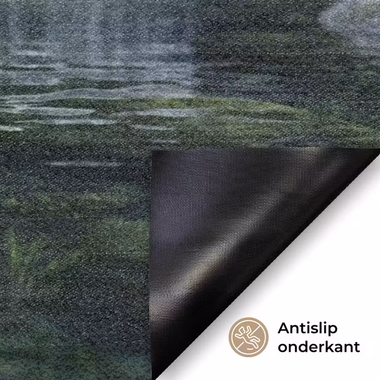 Beek - Waterval - Natuur - Groen Deurmat klein -antislip_NL