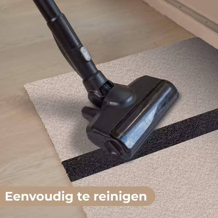 Beige - Zwart - Streep - Minimalistisch Deurmat klein -reinigen_NL