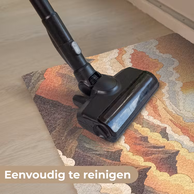Bergen - Wolken - Natuur - Zonsopgang - Oranje Deurmat klein -reinigen_NL