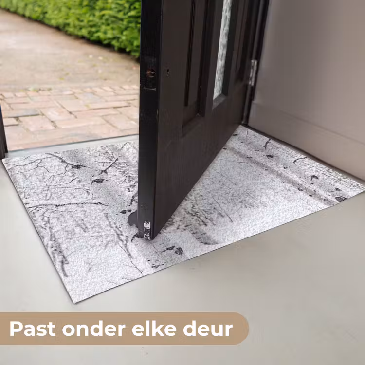 Berkenbomen - Sneeuw - Winter - Bos - Wit Deurmat klein -USP_NL