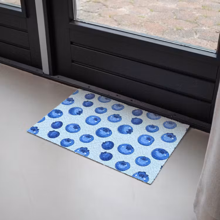 Bessen - Modern - Blauw Deurmat klein 898 -sfeer2