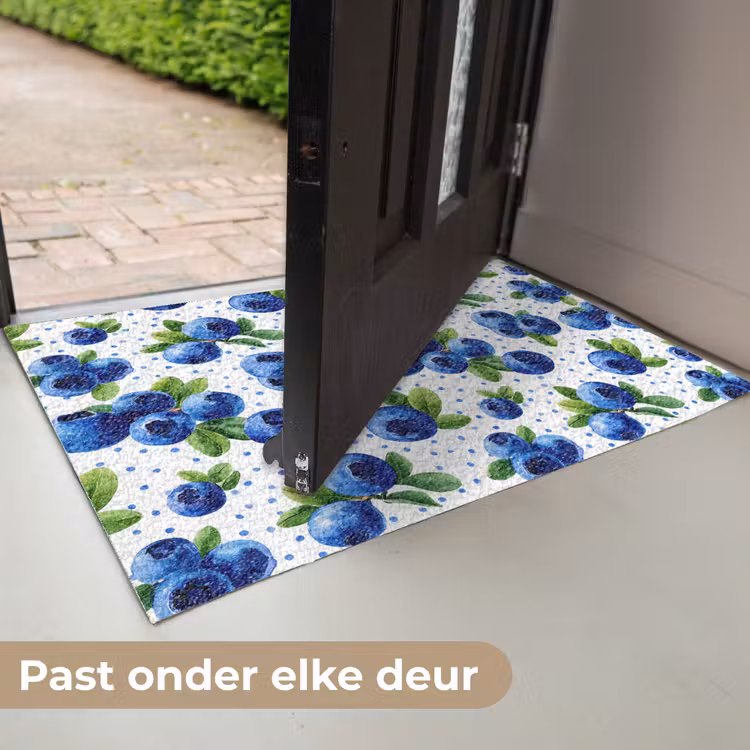 Bessen - Patroon - Blauw Deurmat klein 898 -USP_NL