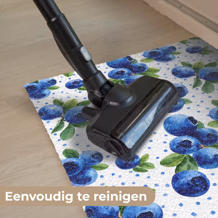 Bessen - Patroon - Blauw Deurmat klein 898 -reinigen_NL