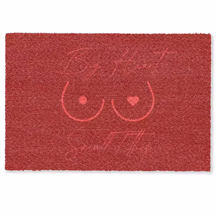 big heart small titties - Hart - Rood Deurmat klein -zkaufland3d