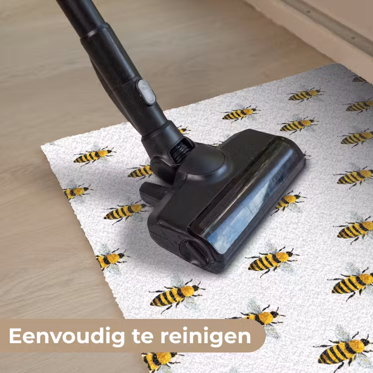 Bijen - Tijdloos - Wit Deurmat klein 898 -reinigen_NL