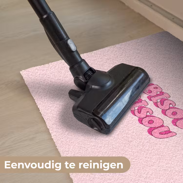 Bisou - Roze - Schaduw Deurmat klein -reinigen_NL