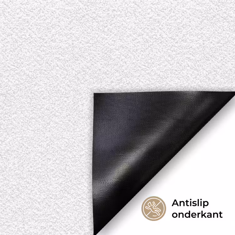 Bisous - Lip - Wit - Rood Deurmat klein -antislip_NL