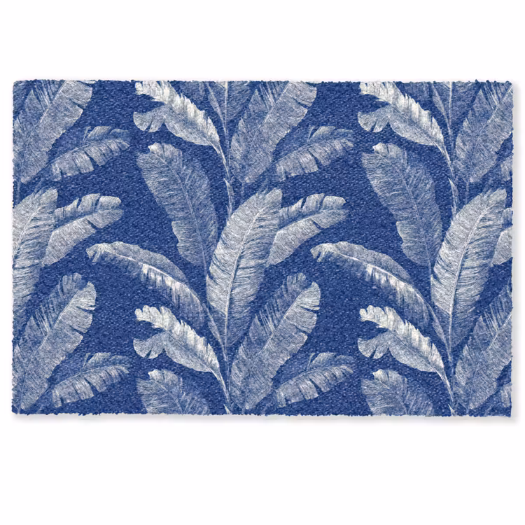 Blad - Palm - Blauw Deurmat klein 898 -zkaufland3d