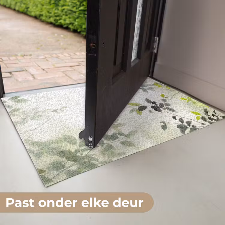 Blad - Schaduw - Natuur - Abstract - Groen Deurmat klein -USP_NL