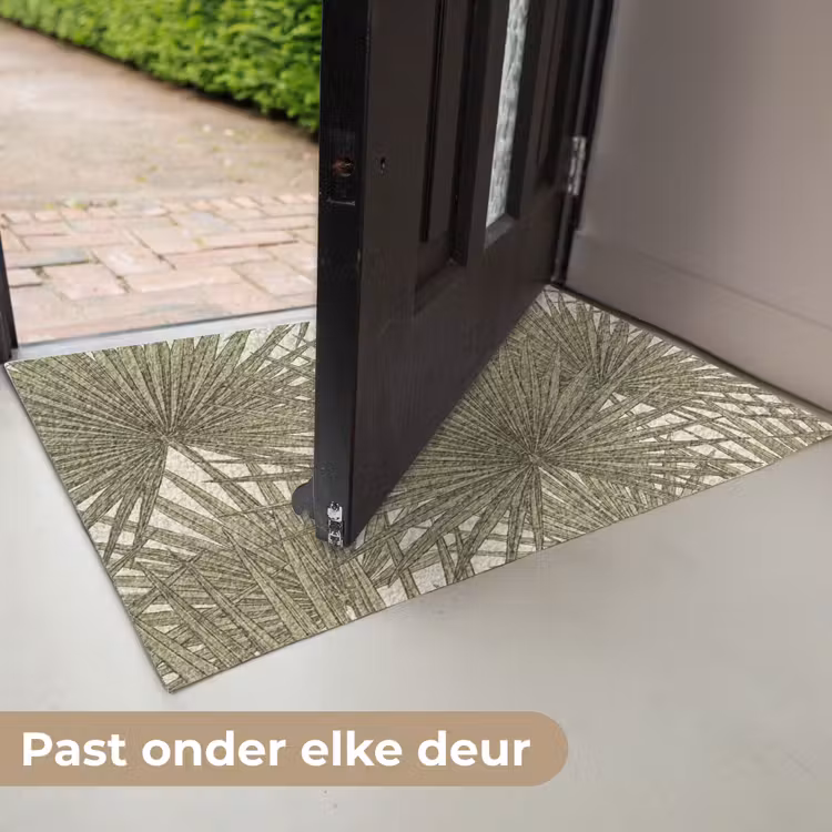 Blad - Tropisch - Patroon - Natuur - Groen Deurmat klein -USP_NL
