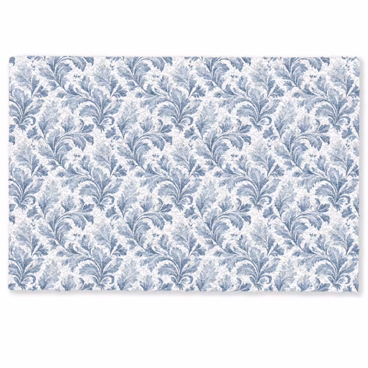 Bladeren - Blauw - Patroon Deurmat klein 898 -zkaufland3d