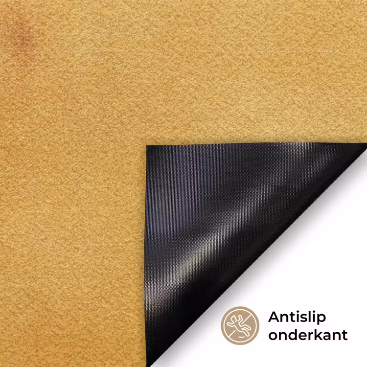 Bladeren - Boeket - Bloemen - Geel Deurmat klein -antislip_NL