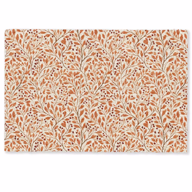 Bladeren - Botanisch - Terracotta Deurmat klein 898 -zkaufland3d