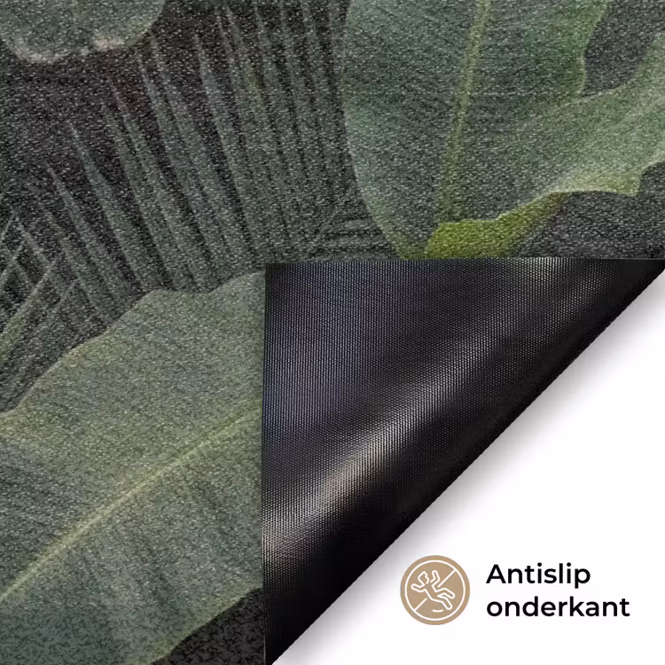 Bladeren - Groen - Tropisch - Natuur Deurmat klein -antislip_NL