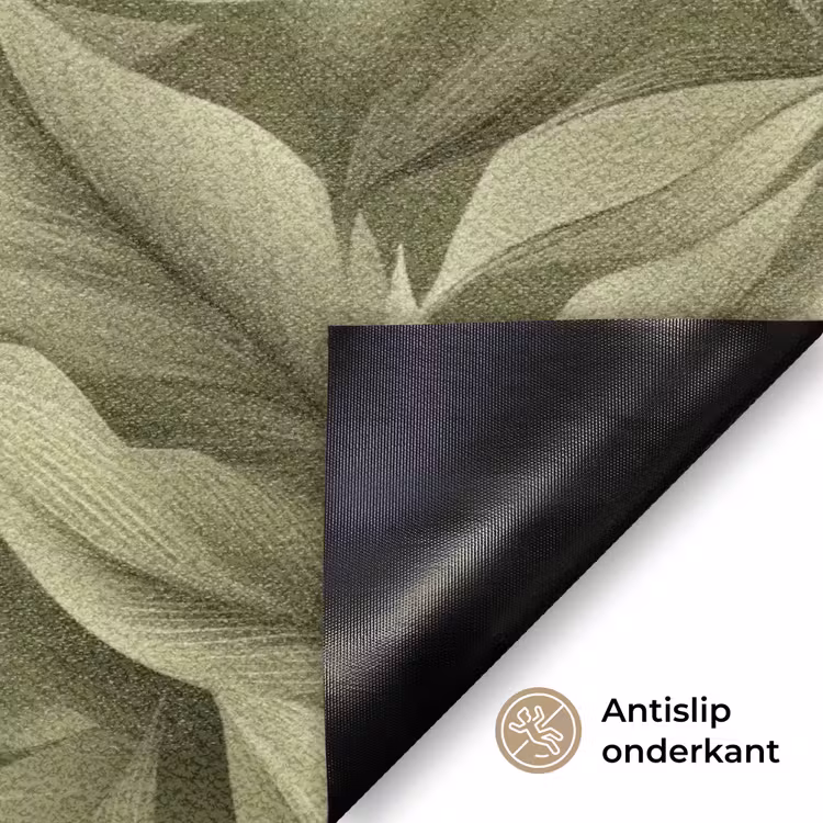 Bladeren - Modern - Groen Deurmat klein 898 -antislip_NL